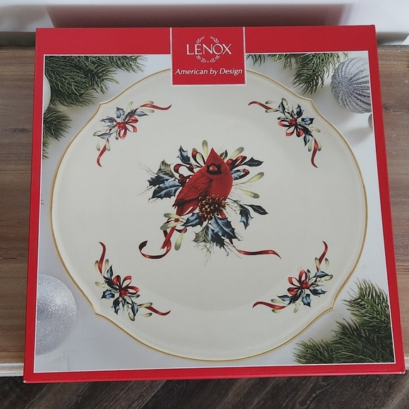 🕊️ Lenox Winter Greetings Cardinal Decorative Plate 13” – With Box - Picture 2 of 16